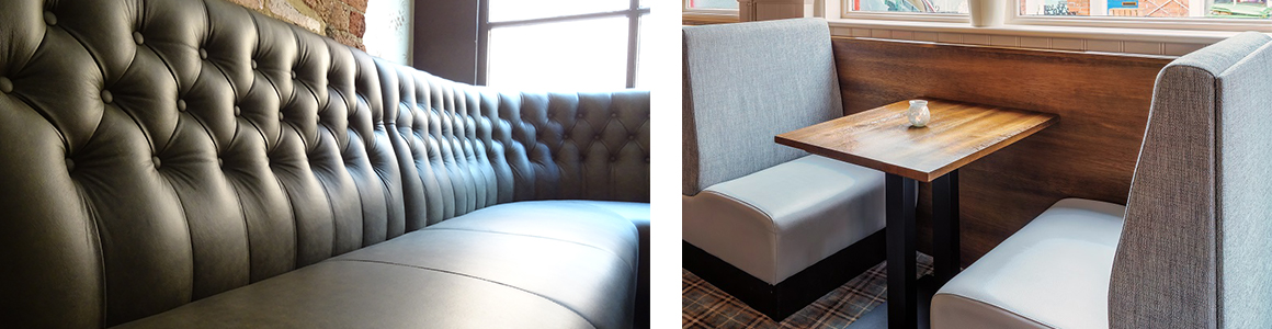 Curved Bespoke Banquette Seating and Booth Seating