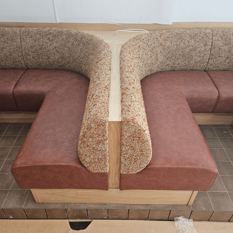 Caravan Manchester banquette seating capping