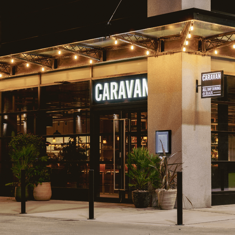 Caravan Manchester at Night