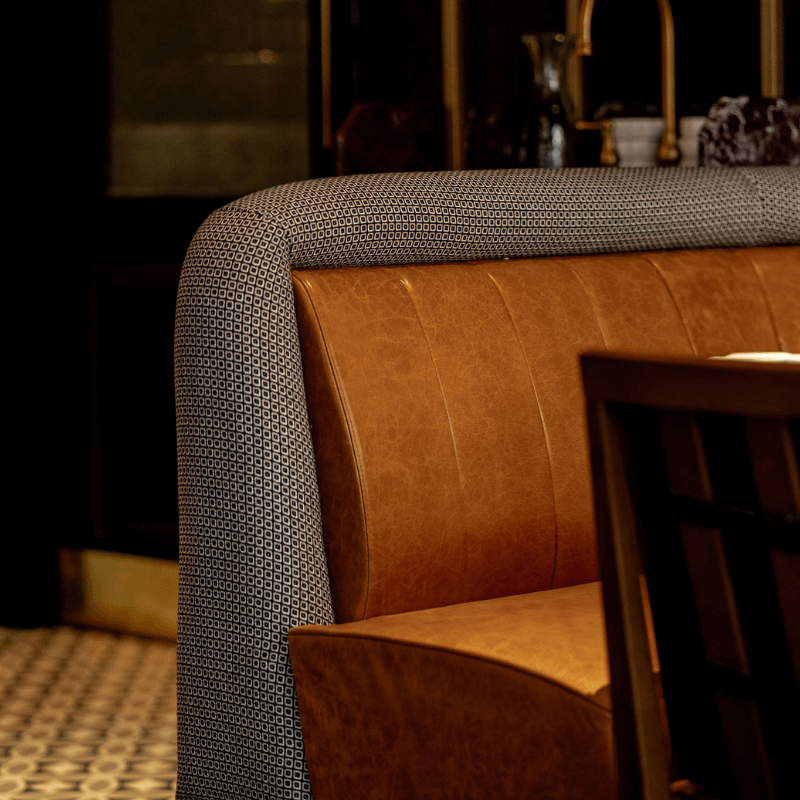 Pasture Birmingham banquette seating edge