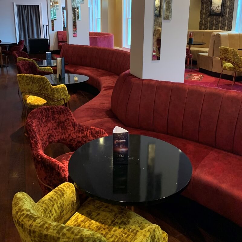Deep Button Back Banquette Seating