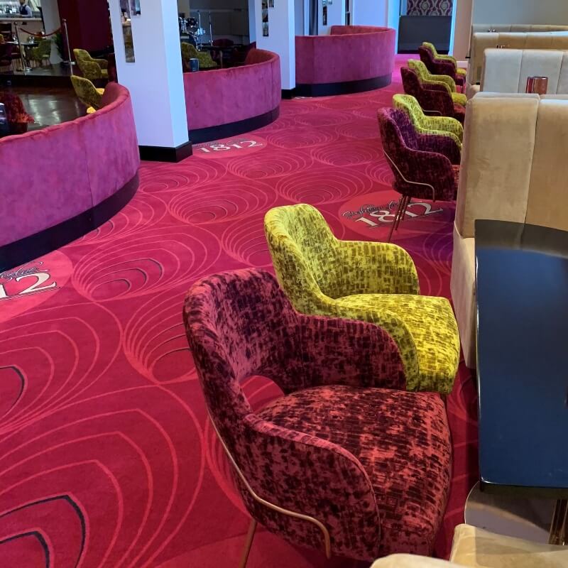 Fluted Back Banquette Seating