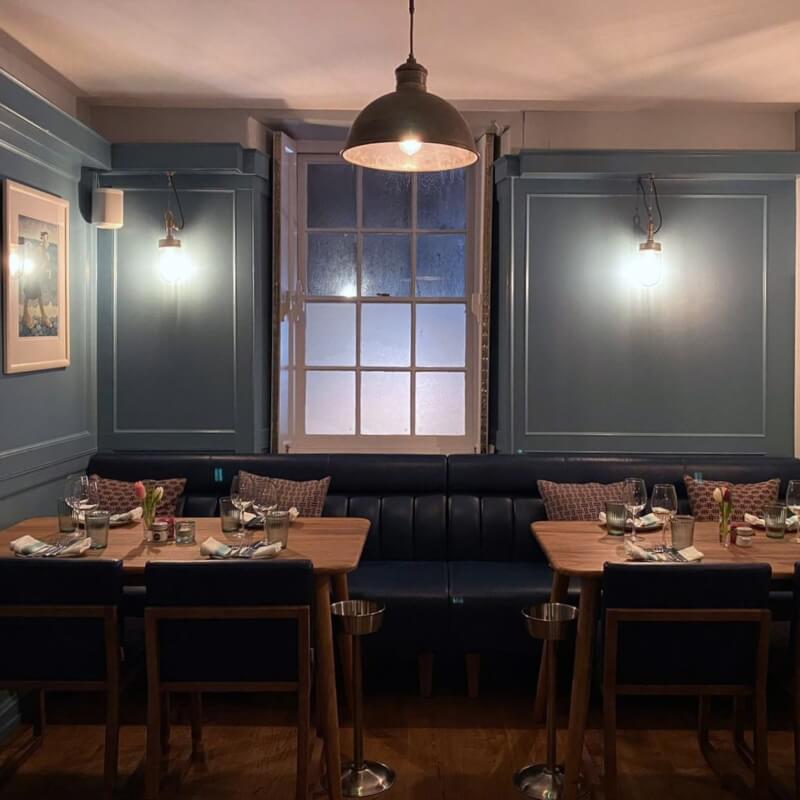 Flute and Headroll Hotel Banquette Seating