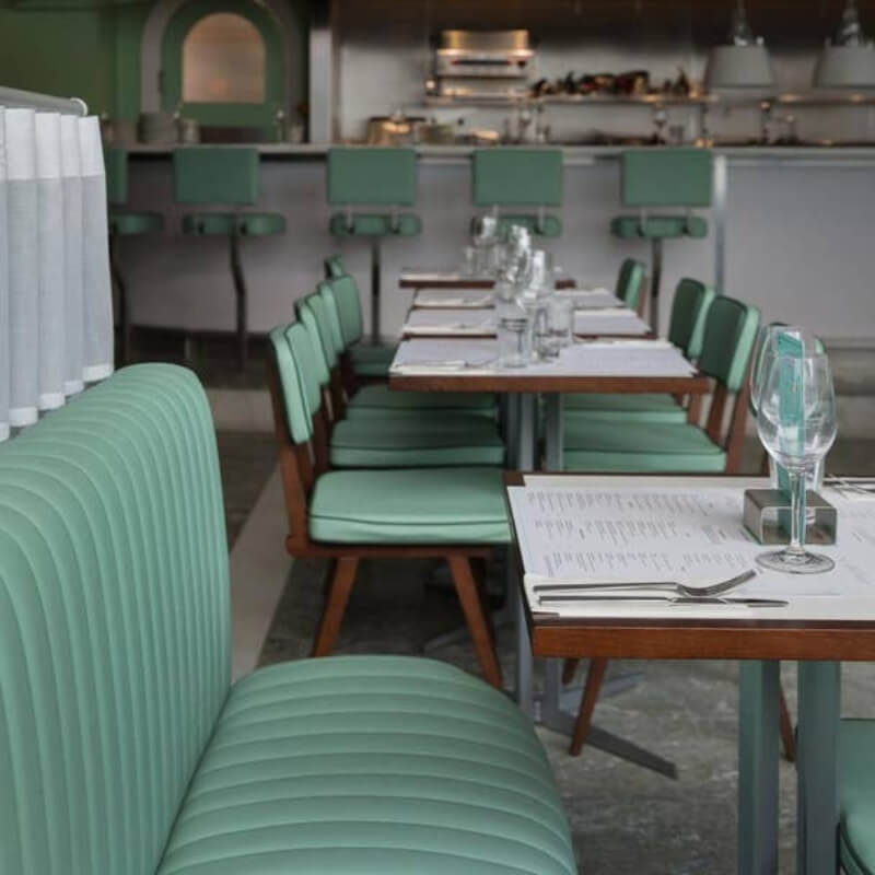 Flute Back Banquette Seating