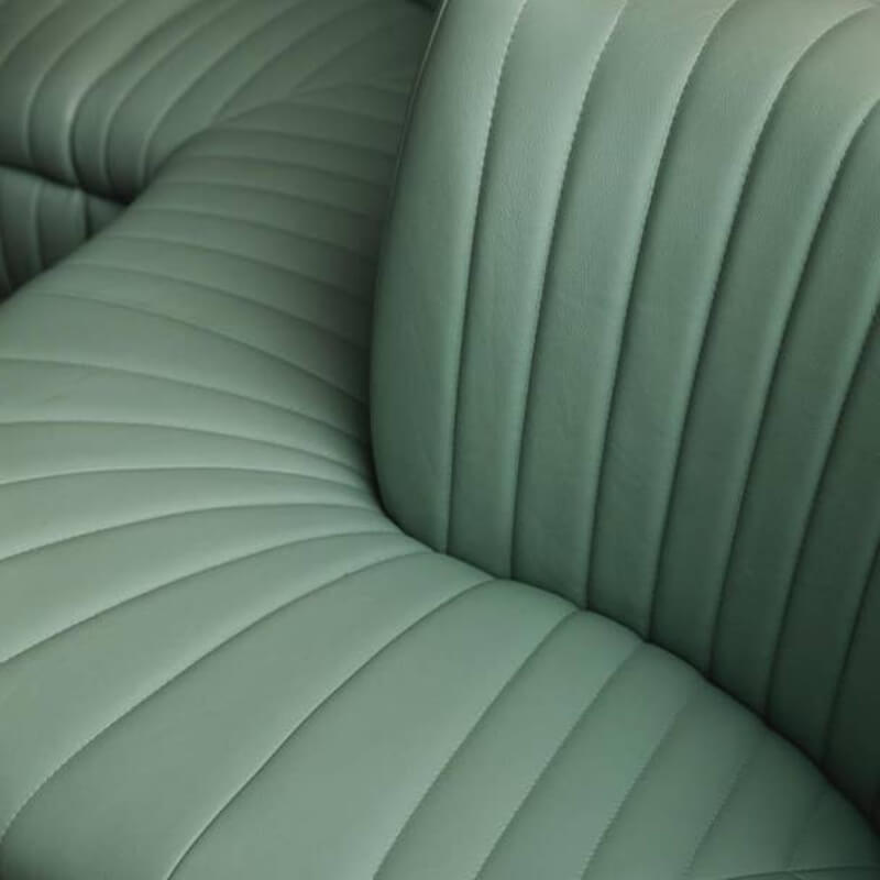 Flute Back Curved Banquette Seating