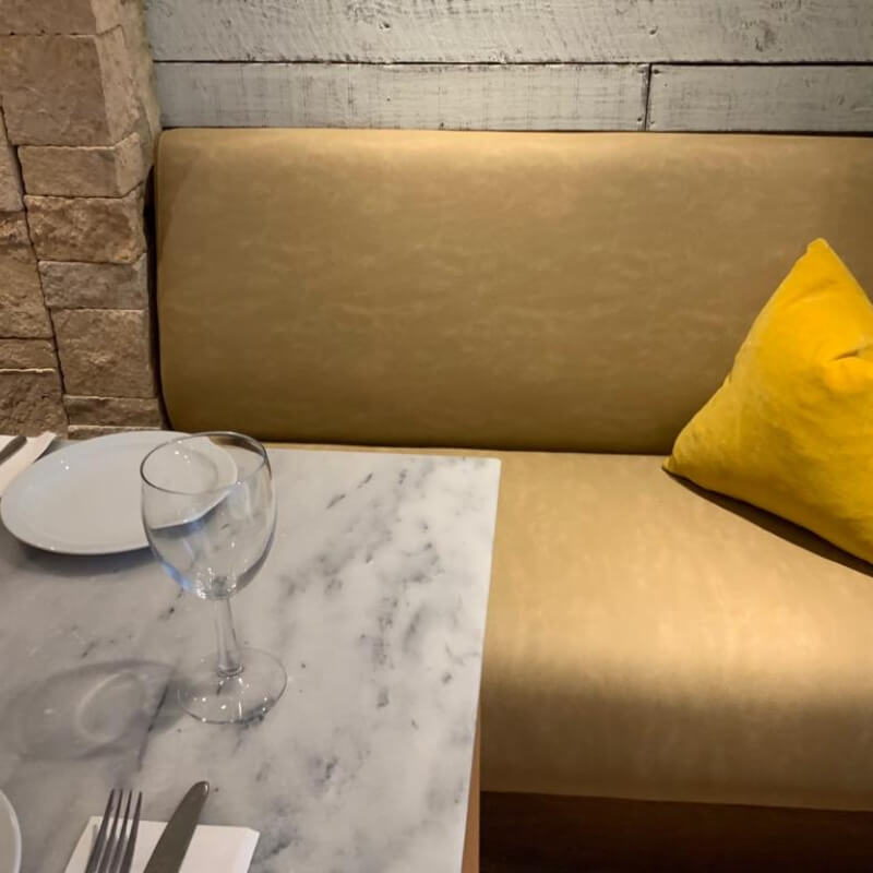 Plain Back Fixed Bench Seating