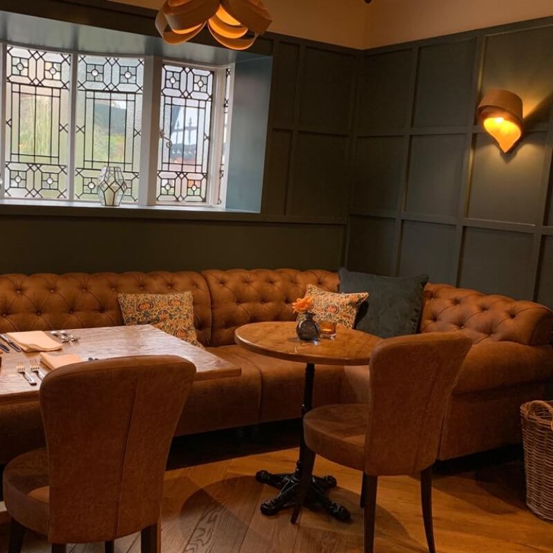 Corner Chesterfield With Scroll Arms Seating