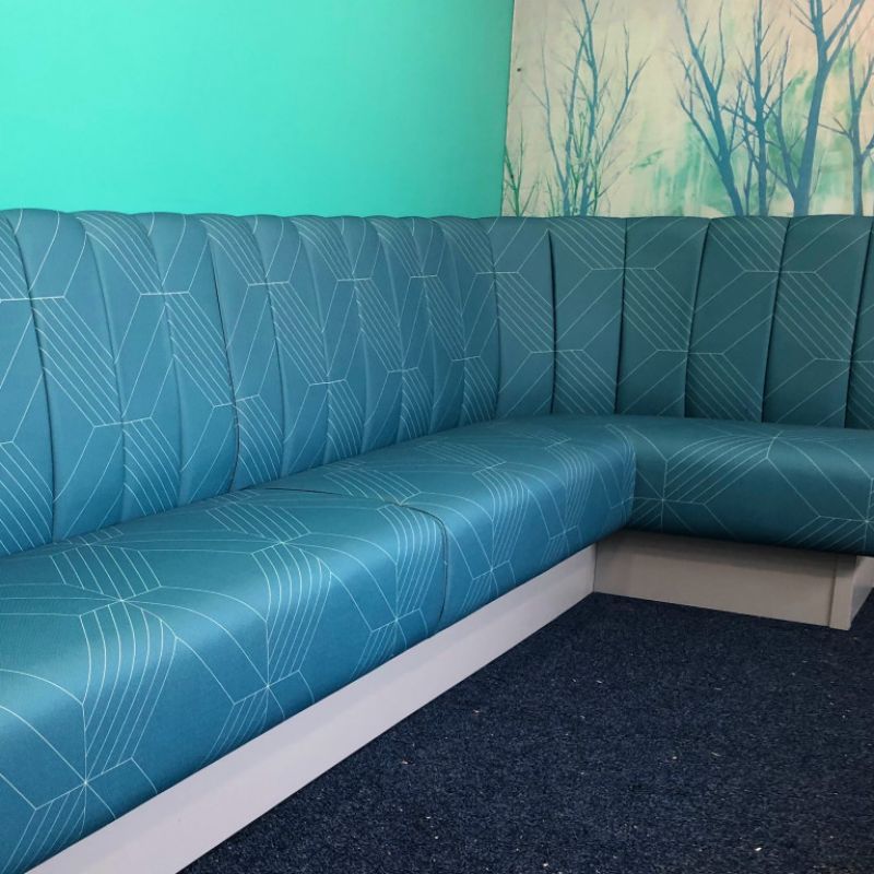 Fluted Banquette Bench Seating