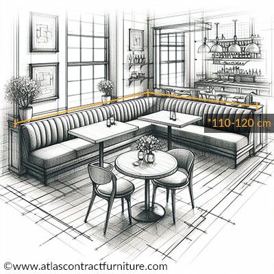 Double-Banquette Width